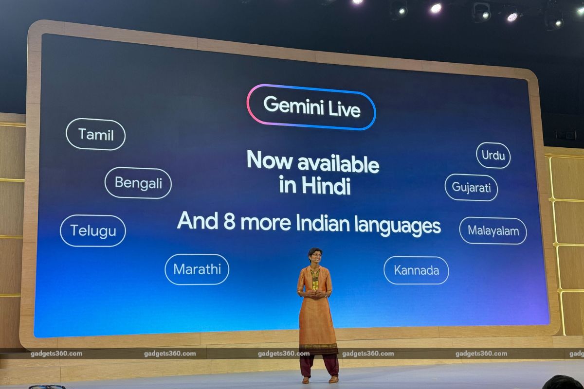 Google for India 2024: Gemini Live Updated With Support for Hindi and Eight More Regional Languages