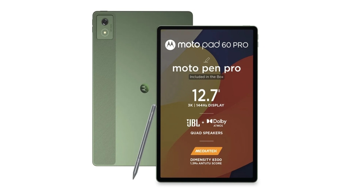Moto Pad 60 Pro With 12.7-Inch LCD Screen, Quad JBL Speakers Launched in India: Price, Features