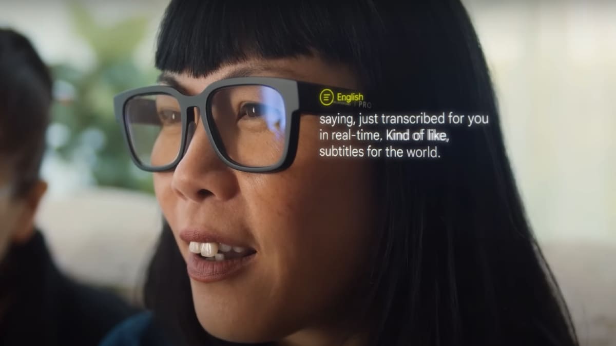 Google XR Glasses Prototype With Real Time Translation,