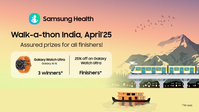 Samsung Kicks Off Biggest Walk-a-thon India Challenge Yet: Galaxy Watch Ultra Up For Grabs!
