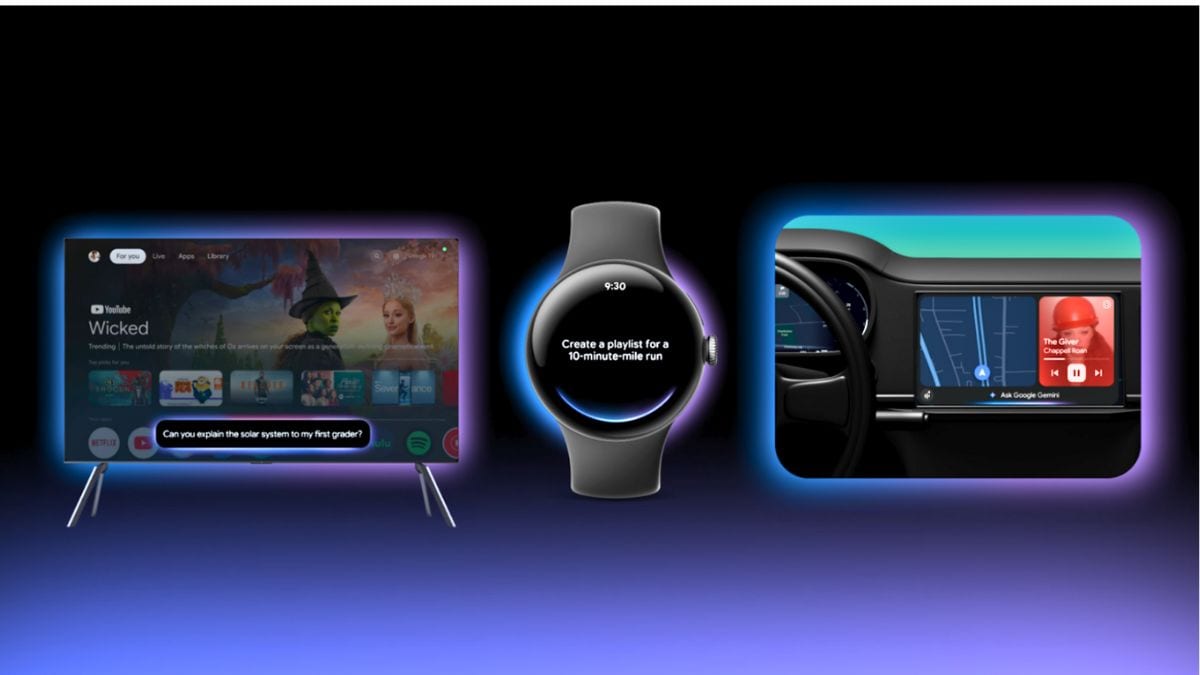 Google Is Expanding Gemini AI to Smartwatches, Android Auto and Smart TVs