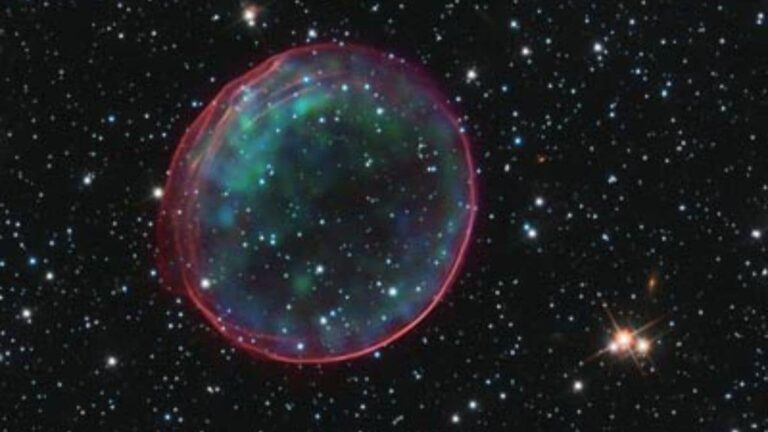 Astronomers Discover a Gigantic Supernova Remnant in the Large Magellanic Cloud