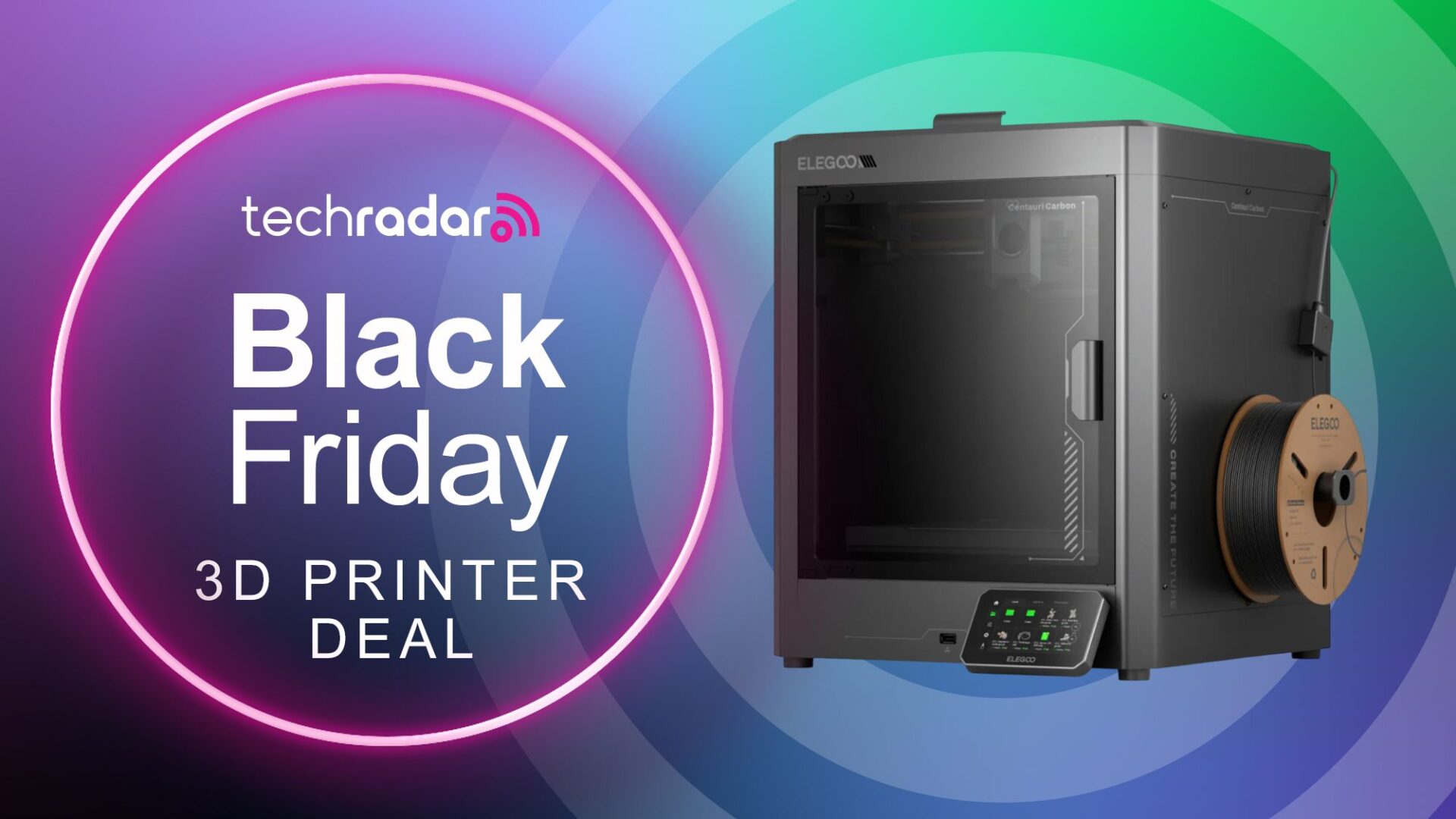 The Elegoo Centauri Carbon is a budget 3D printer that's priced at just $279.99 this Black Friday