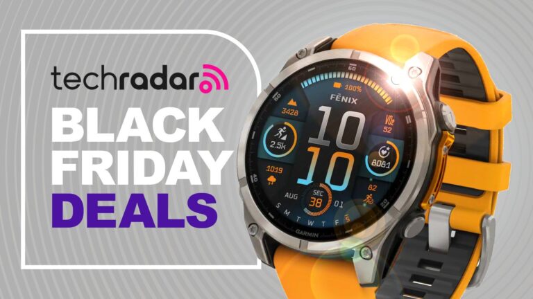 Black Friday deals banner with Garmin Fenix 8