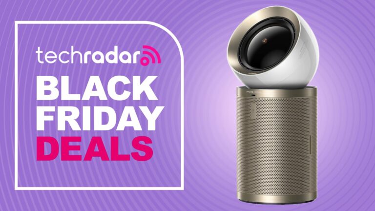 The Dreame AirPursue PM20 is pictured next to a badge that reads: TechRadar Black Friday Deals".