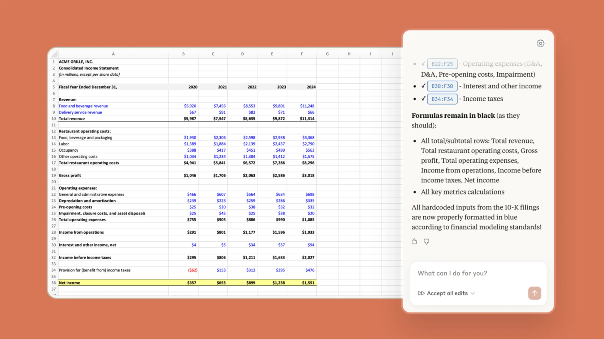 Claude for Excel