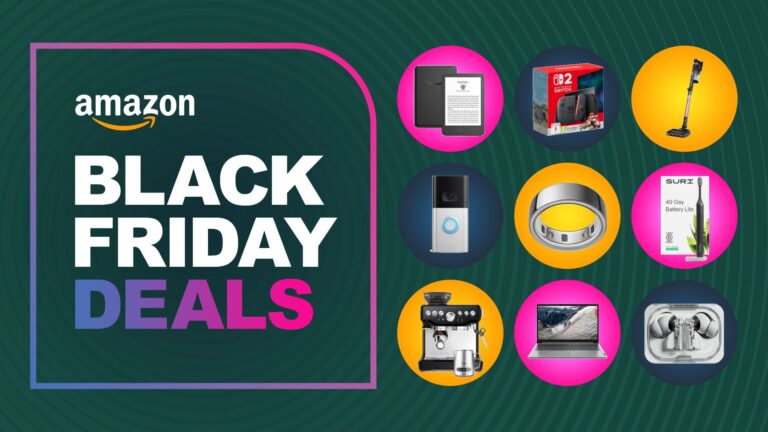 Collage of tech from the Amazon UK Black Friday sale