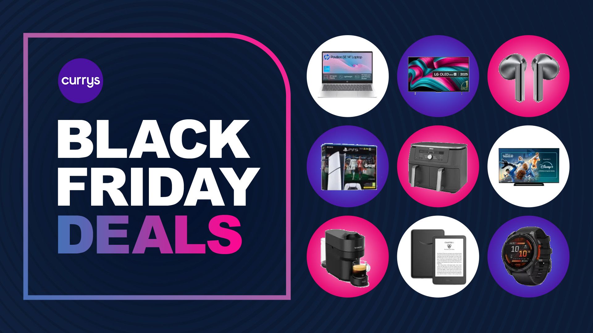 Collage of tech from the Currys Black Friday sale