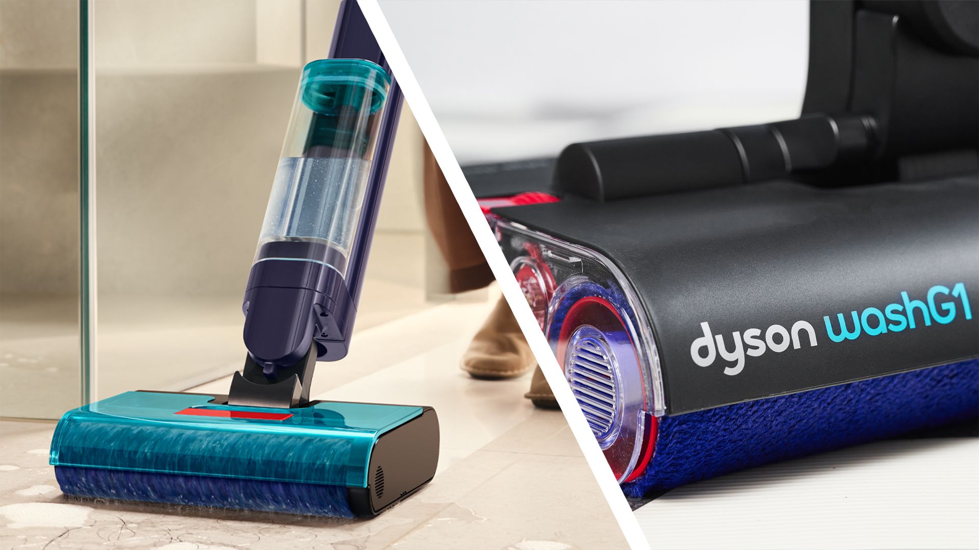 Dyson Clean+Wash Hygiene wet cleaner and WashG1 cleaner