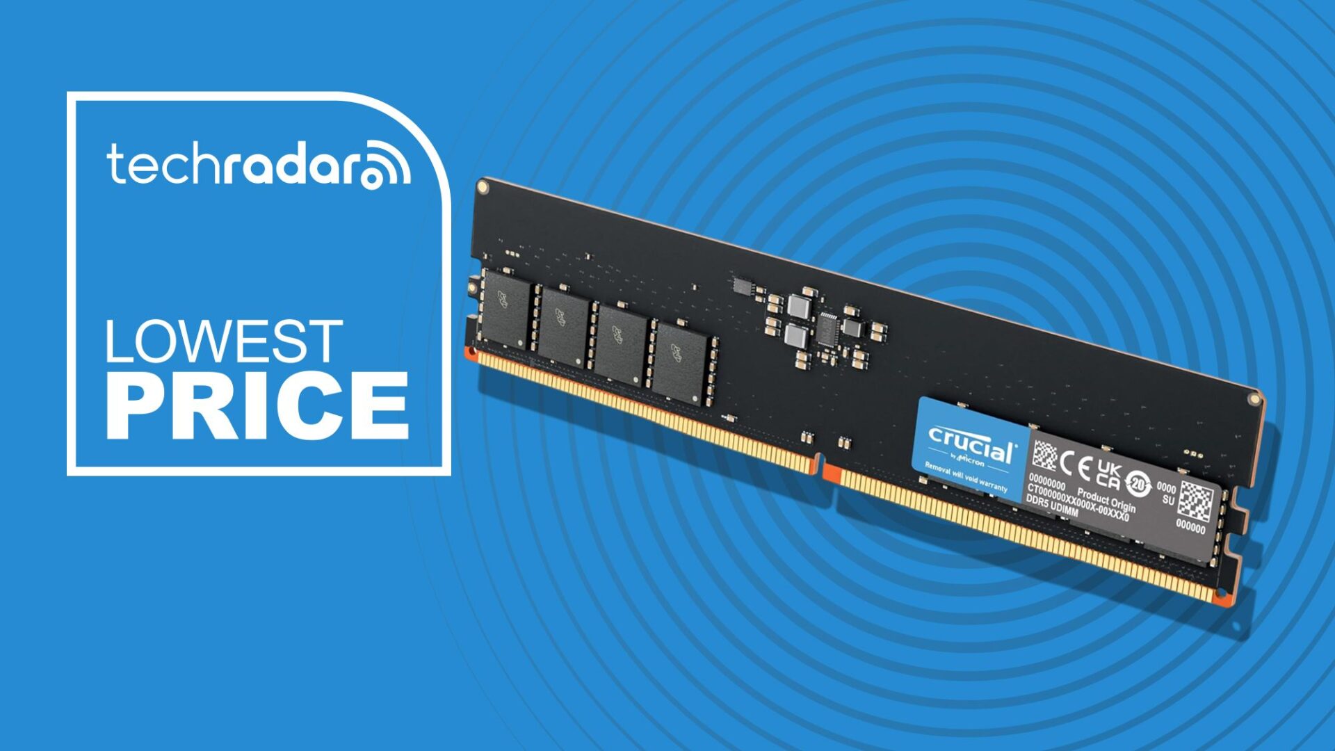 Grab 16GB of Crucial DDR5 5600MHz RAM for just £66, but be quick, it won't be around for long