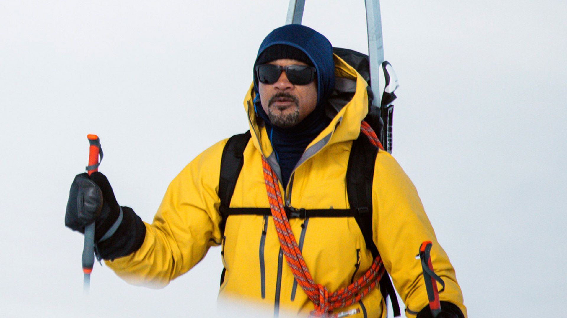 Will Smith hiking across Antarctica in the series Pole to Pole