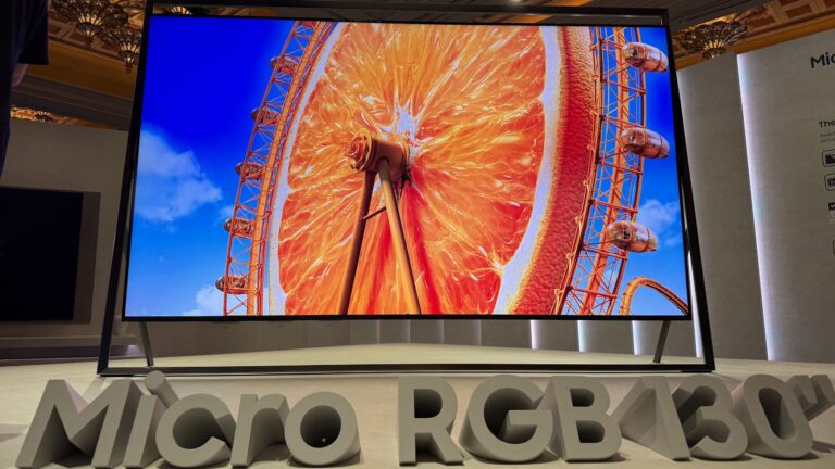 I saw Samsung's world-first 130-inch RGB TV — and it's one beautiful beast