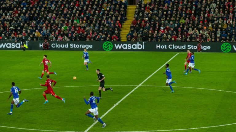 Wasabi branding at Liverpool FC Anfield stadium
