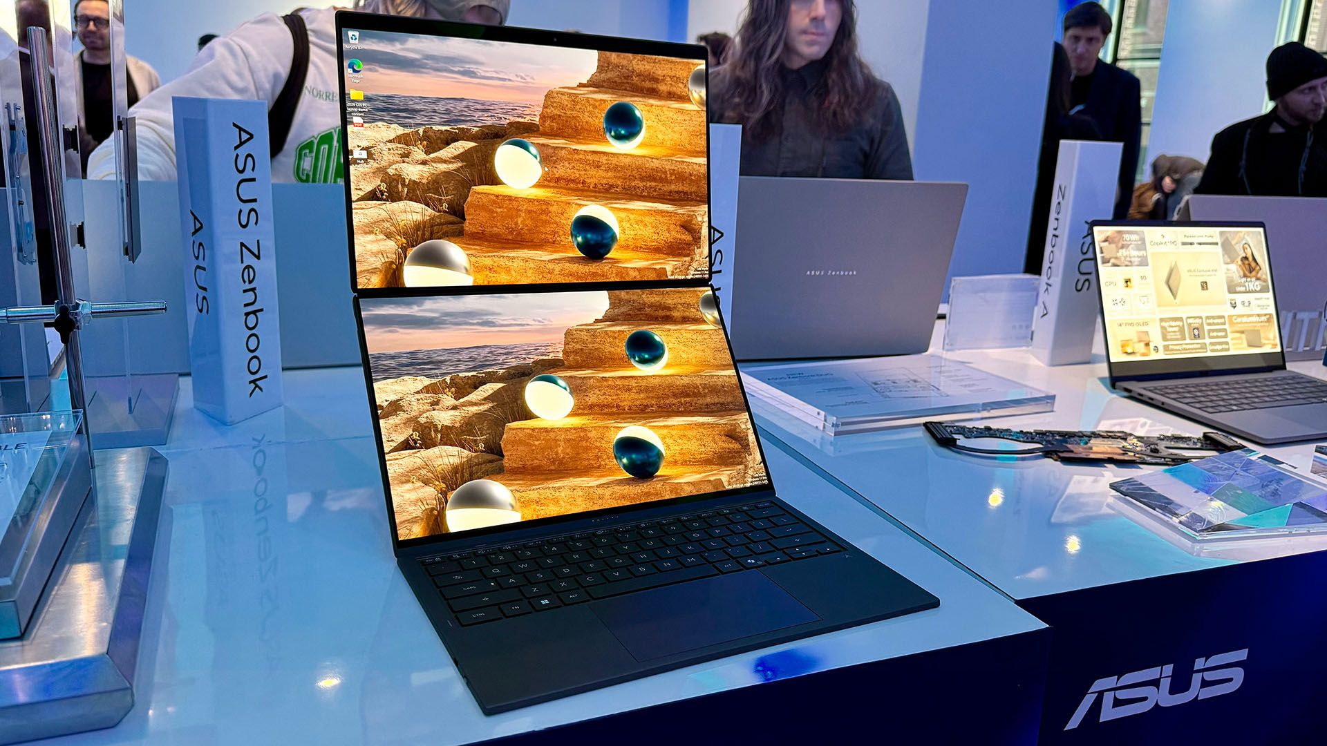An Asus computer on display at CES 2026