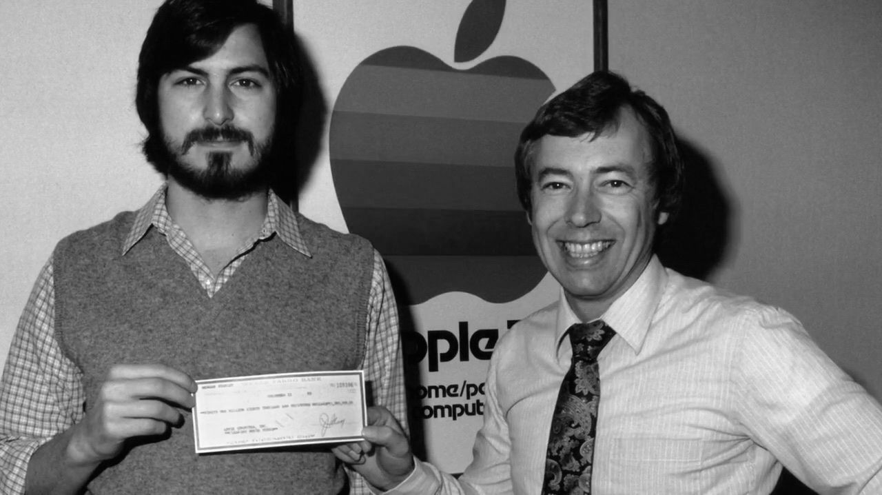 Steve Jobs and Mike Markkula