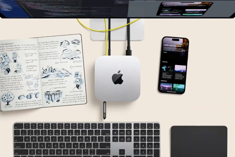 The Apple Mac mini with M4 chip.