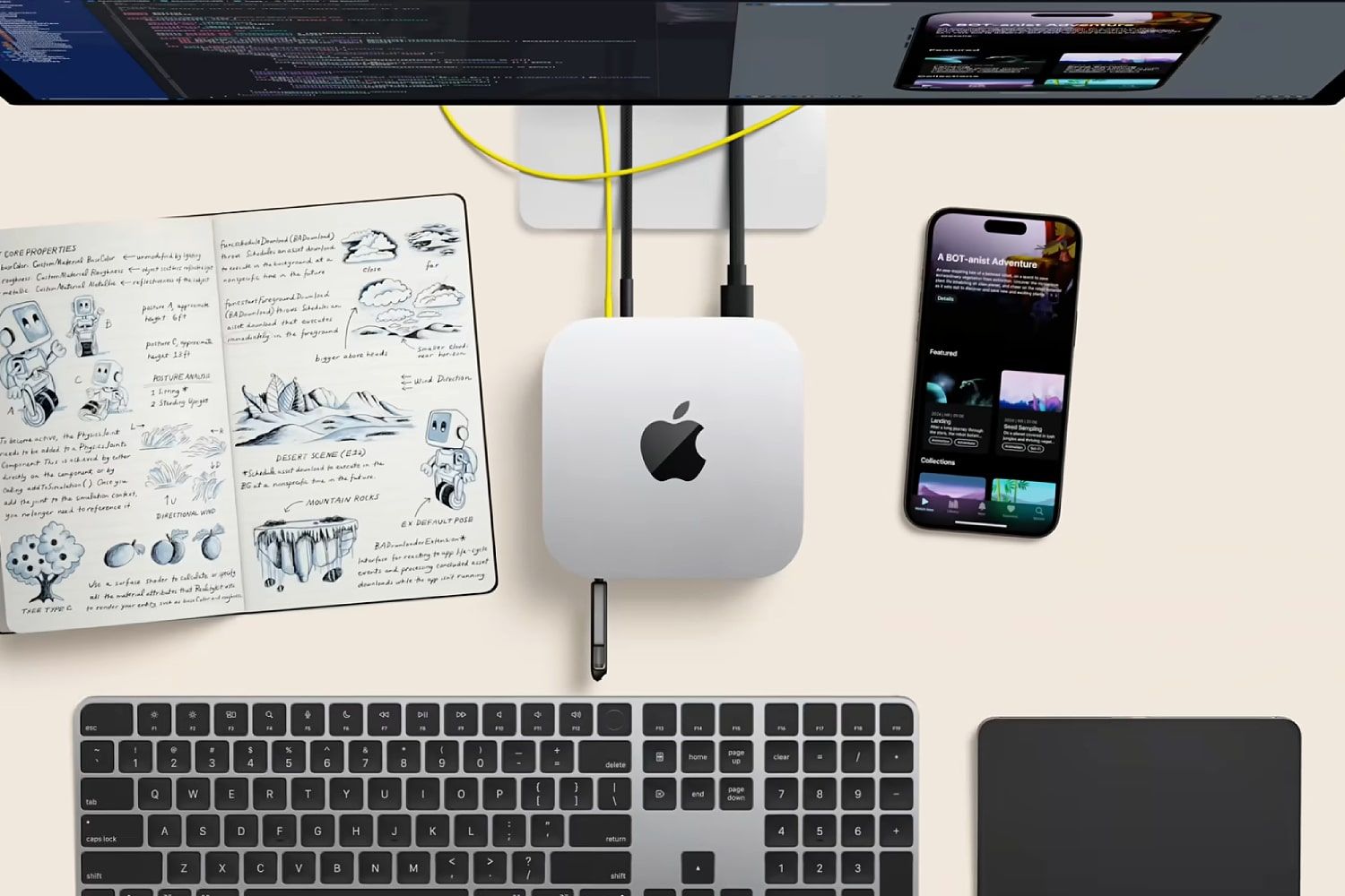 The Apple Mac mini with M4 chip.