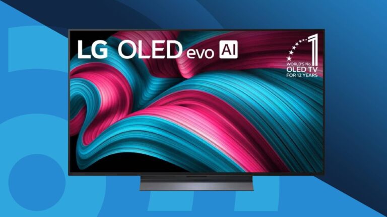 LG C5 on blue background