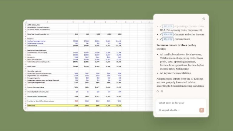 Claude for Excel