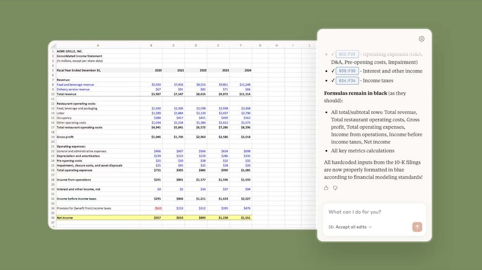 Claude for Excel