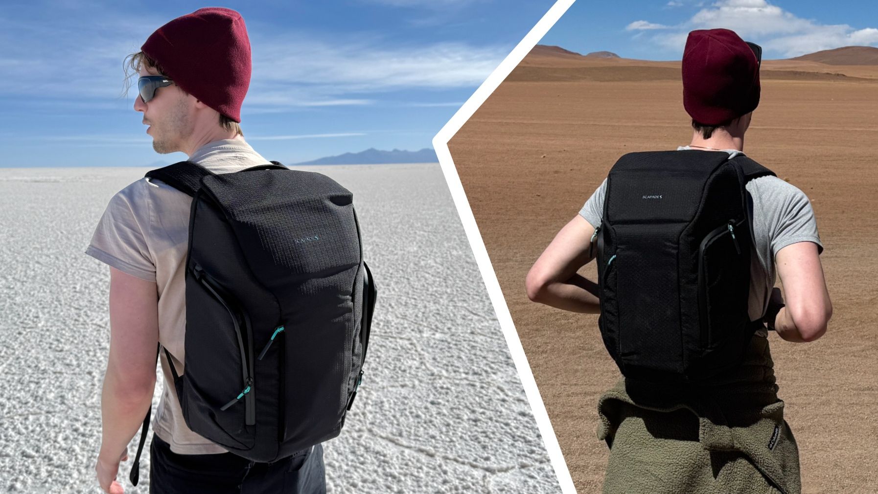 The Scapade AirPack on a man in the desert