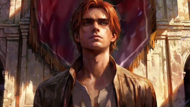 An animated image of Rand al'Thor from iwot Studios' forthcoming The Wheel of Time animated TV show