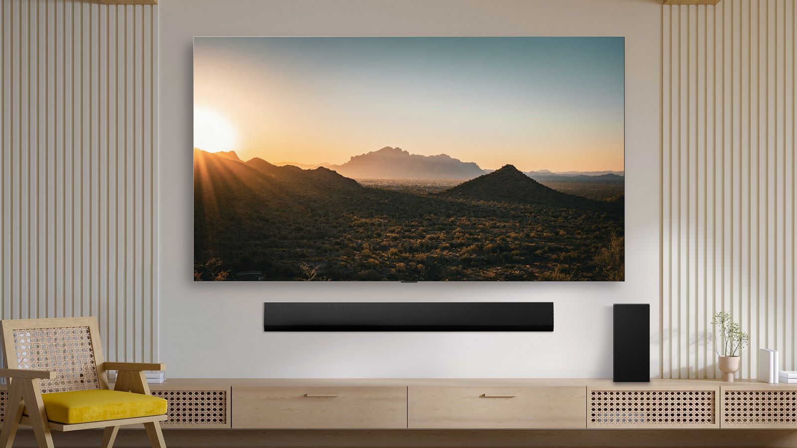 LG G6 wall-mounted