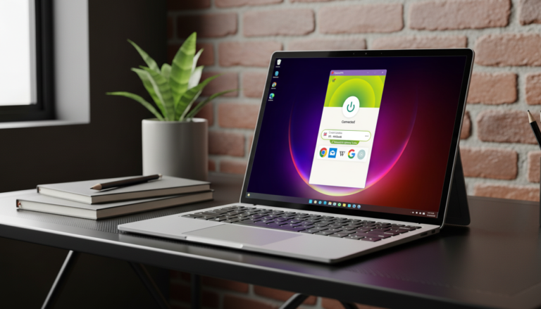 ExpressVPN home page on Windows
