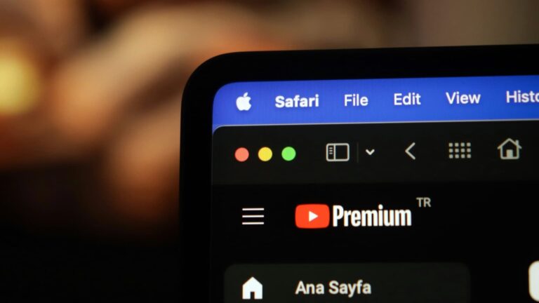 The menu bar running in macOS.