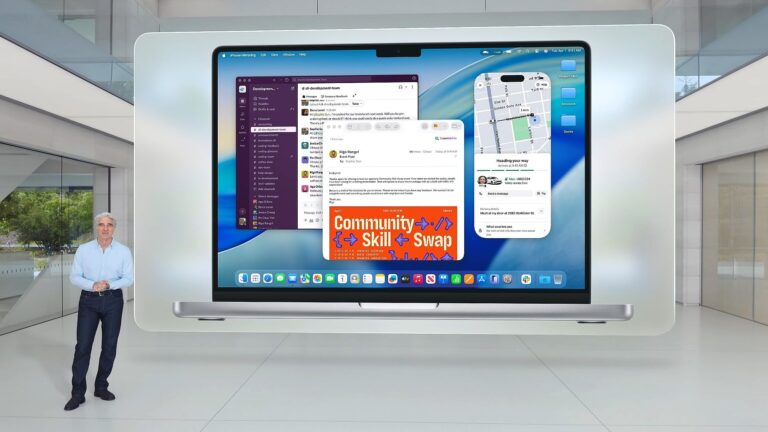 Apple's Craig Federighi discusses macOS Tahoe at the company's Worldwide Developers Conference (WWDC) in June 2025.