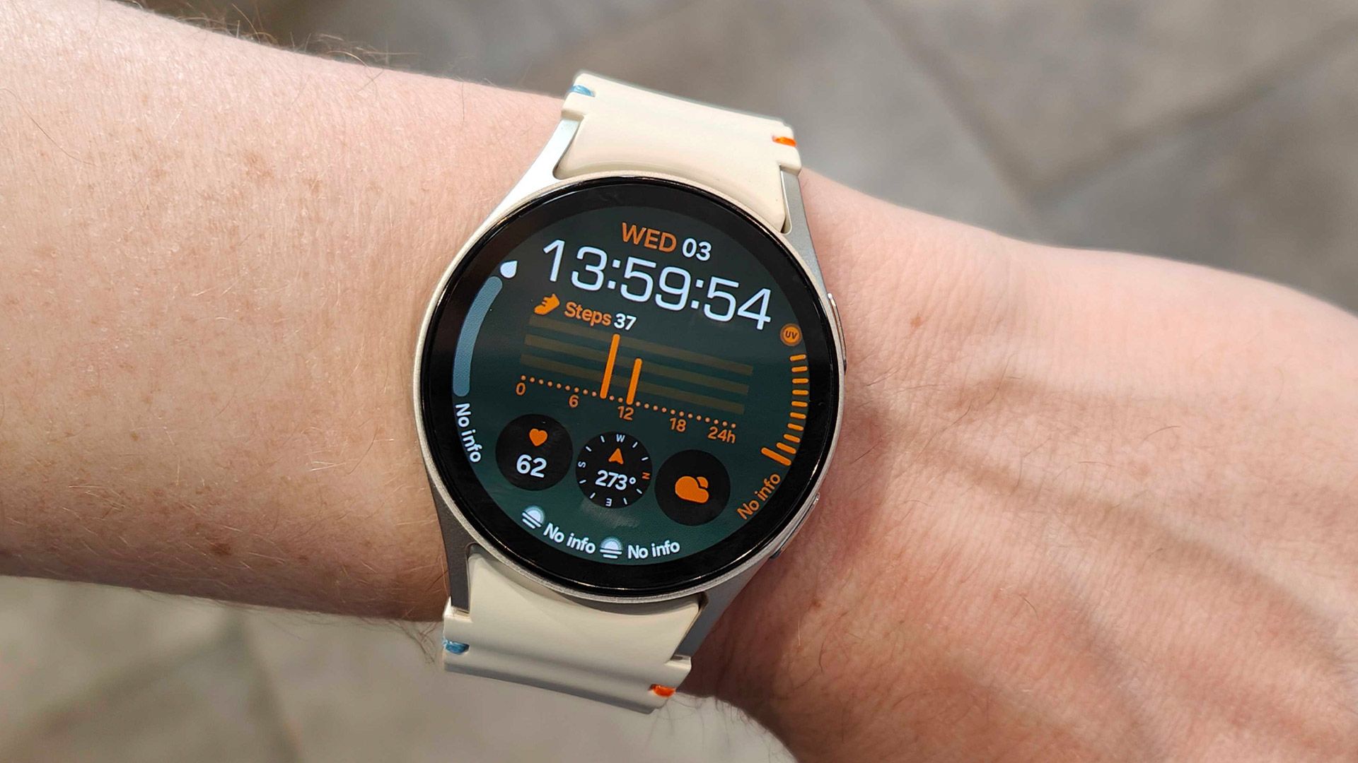 Samsung Galaxy Watch 7 on a wrist