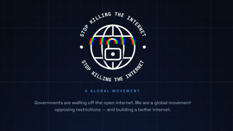 Stop Killing The Internet's campiagn logo