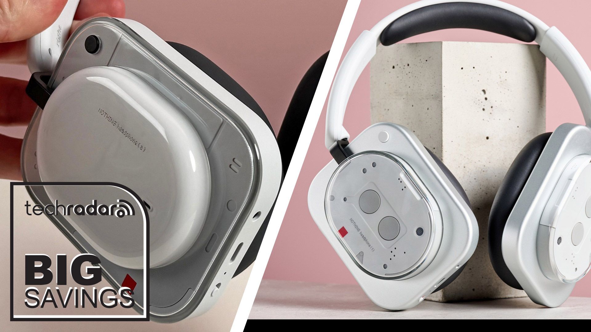 Nothing Headphone (a) and Nothing Headphone (1) side by side