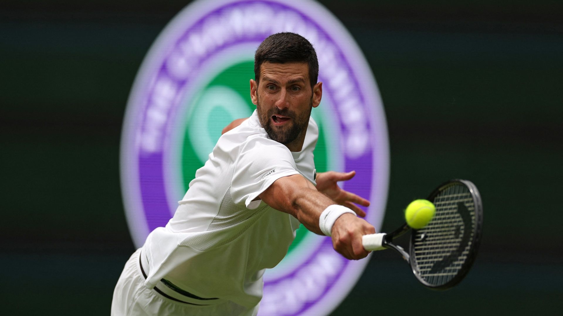 Novak Djokovic practicing at The All England Lawn Tennis and Croquet Club ahead of Wimbledon 2026