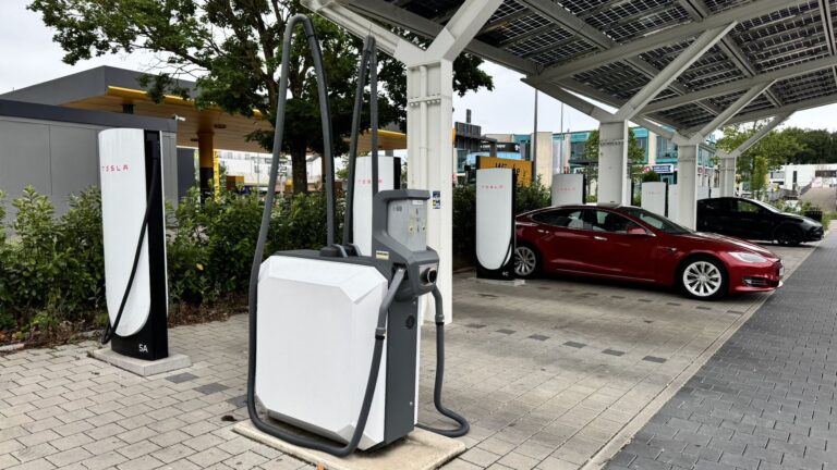 Tesla Supercharger Vacuum Cleaner