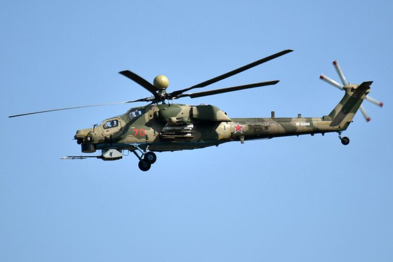 A Russian Mil Mi-28 helicopter pictured