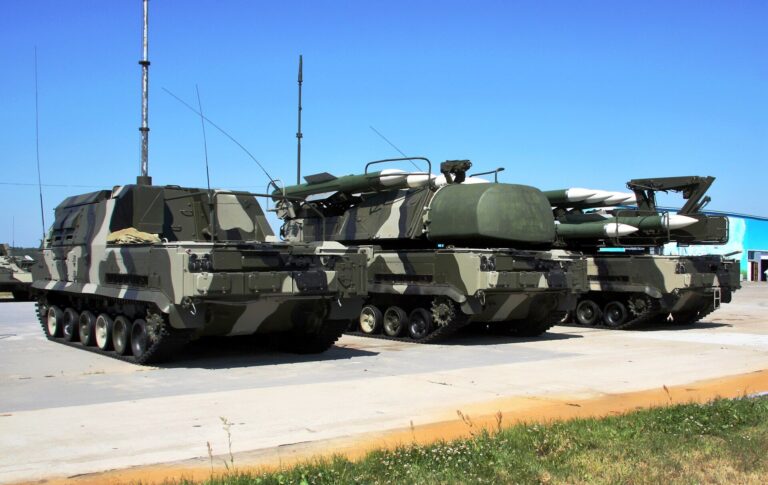 A Buk-M1-2 air defense system
