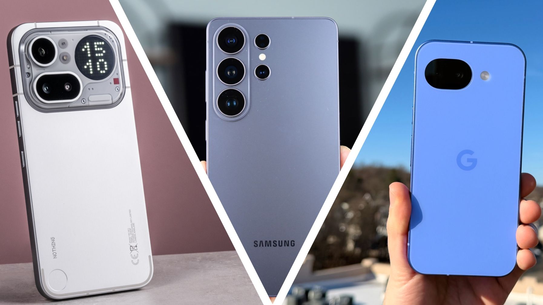 The Nothing Phone (4a) Pro, Samsung Galaxy S26 Ultra, and Google Pixel 10a