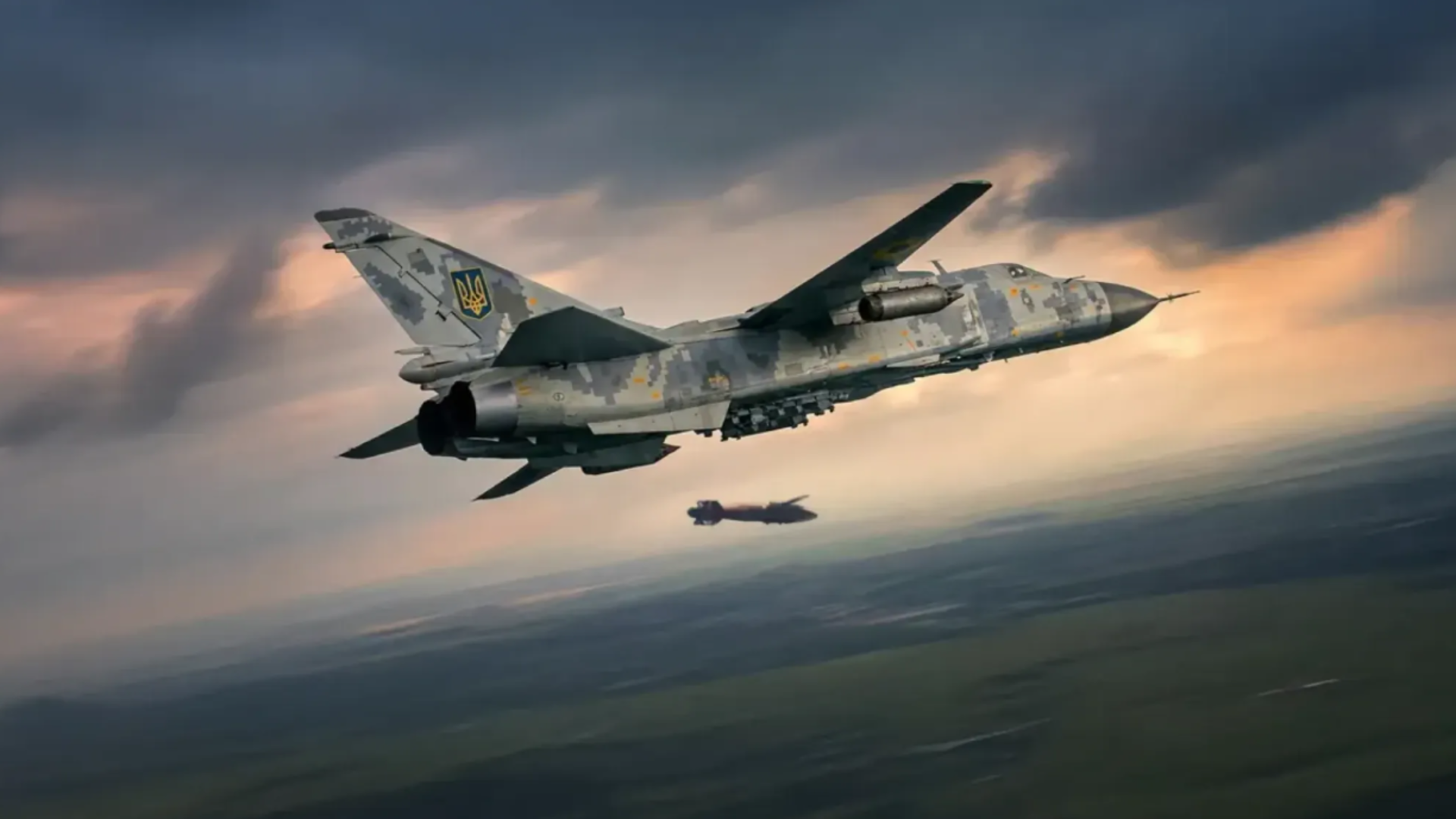 Ukrainian Su-24M Vyrivniuvach guided glide bomb