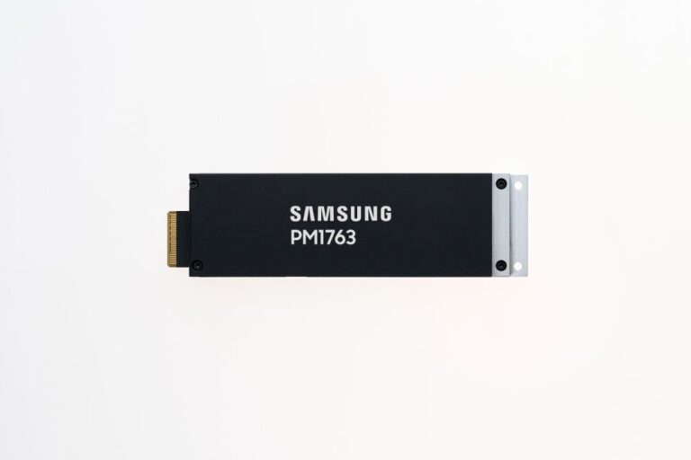 Samsung Semiconductor's PM1763 SSD pictured