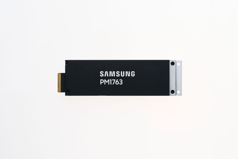 Samsung Semiconductor's PM1763 SSD pictured