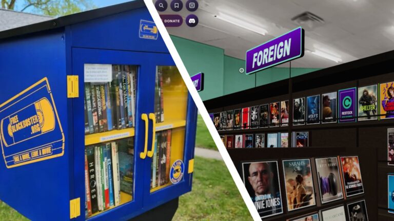 Blockbuster is making an unlikely comeback — neighborhood 'Free Blockbuster' boxes are multiplying for DVD and Blu-ray fans, as new website turns Netflix into a 3D video store