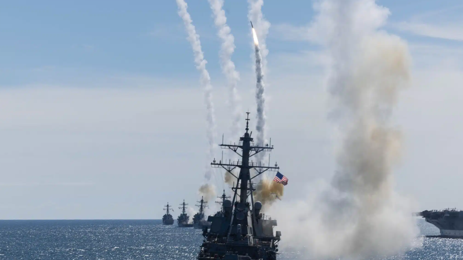 Arleigh Burke-class guided-missile destroyers fire standard missile 2 (SM-2)
