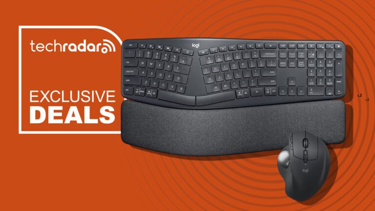 Logitech's ergonomic keyboard and trackball mouse are both 15% off