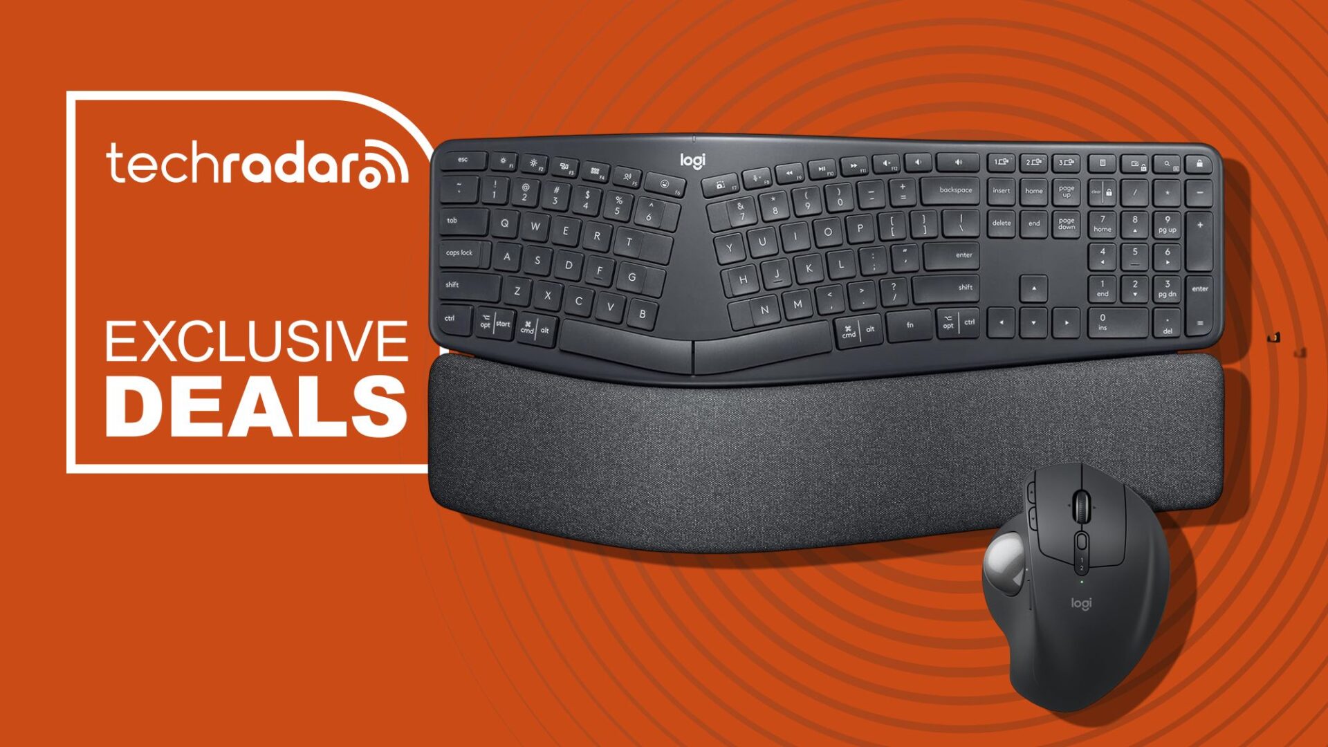 Logitech's ergonomic keyboard and trackball mouse are both 15% off