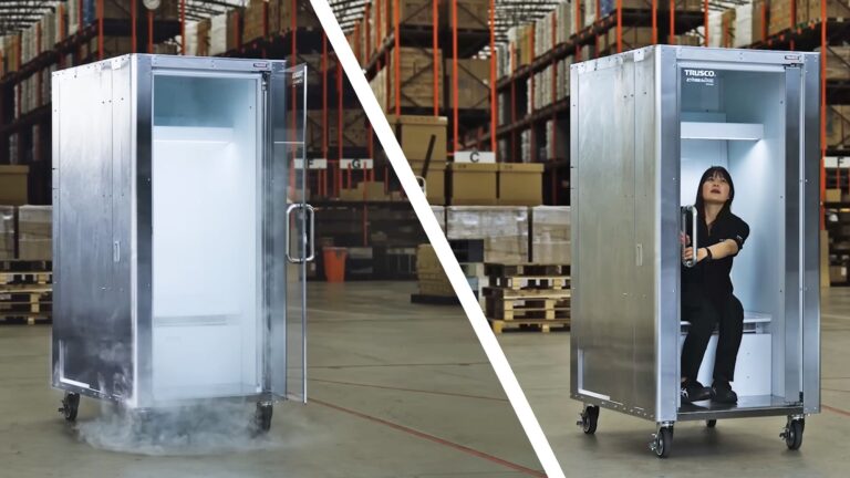 Heatwaves are getting so bad you can buy this portable 'human fridge' in Japan to save you from heatstroke — and it'll blast you with 41F air