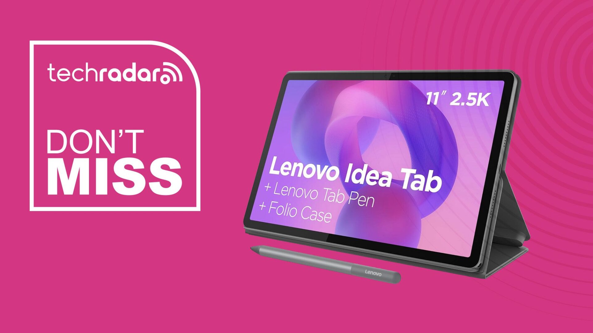 Lenovo Idea Tab with a stylus and folio case drops to $200