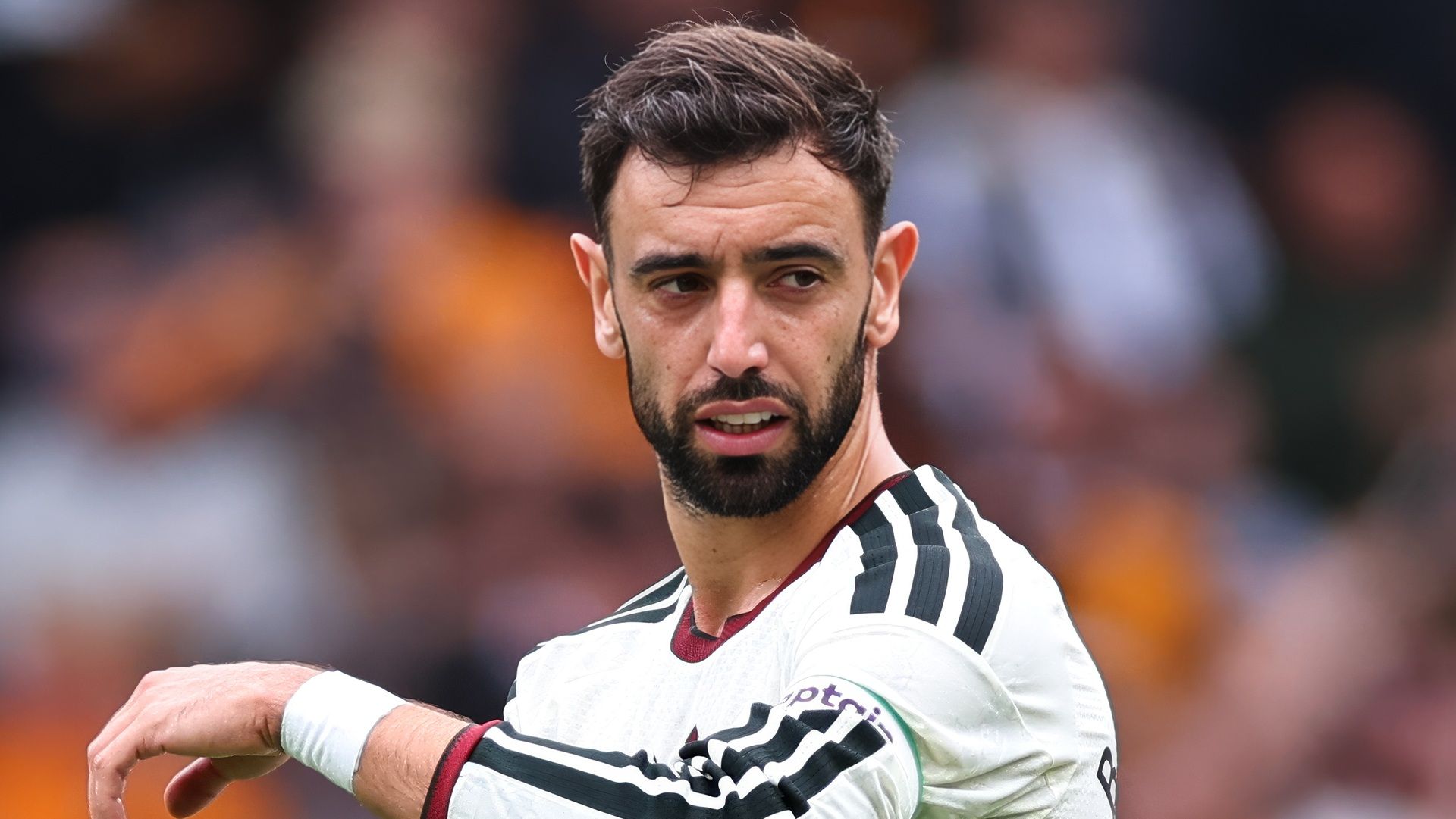 Bruno Fernandes of Manchester United during the Premier League 2026/27 match between Hull City and Manchester United at MKM Stadium on August 22, 2026 in Hull, United Kingdom.