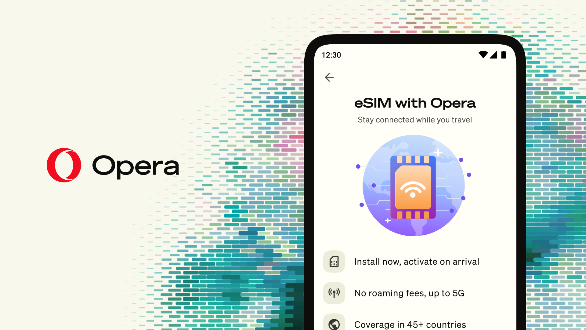 Opera eSIM now offers free 3GB of data and users don't have to use an email or make a purchase to assess the data