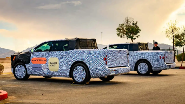 Ford's upcoming Fathom EV truck could have a tailgating-friendly 'frunk' shelf so you can put an actual TV on there to watch sports outdoors — at least, Ford's applied for a patent on the idea